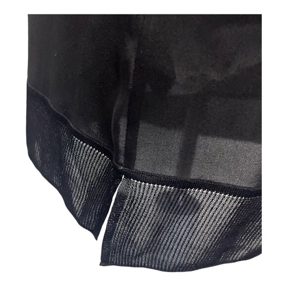 Theory Lewie Silk Sleeveless Blouse Black Size MED Shell - Picture 5 of 9